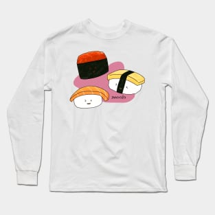 Happy Sushi Party Time Long Sleeve T-Shirt